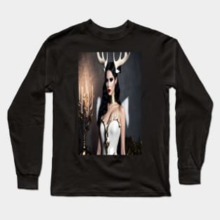 Alexandria Latex Antler Dress Long Sleeve T-Shirt